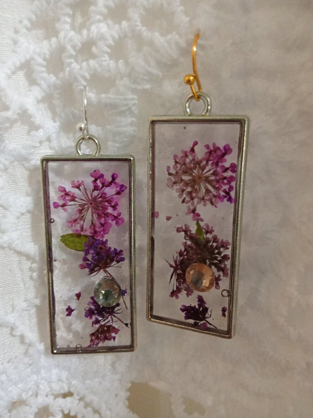 PRETTY HAND MADE RESIN EARRINGS
